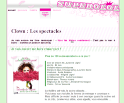 Superolol.com - Site de la comédienne et clown Laurence Vigné